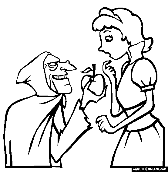 Snow White Coloring Page