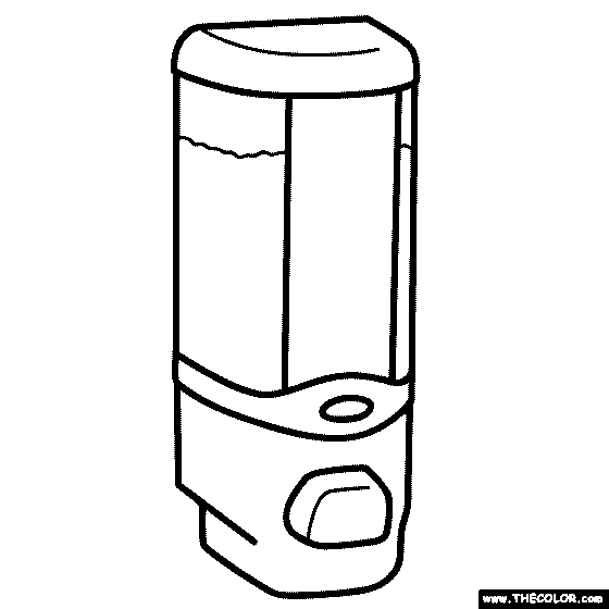 Soap dispenser Coloring Page