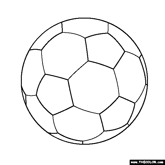Soccer Ball Coloring Page