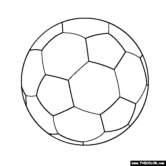 soccer ball coloring pages