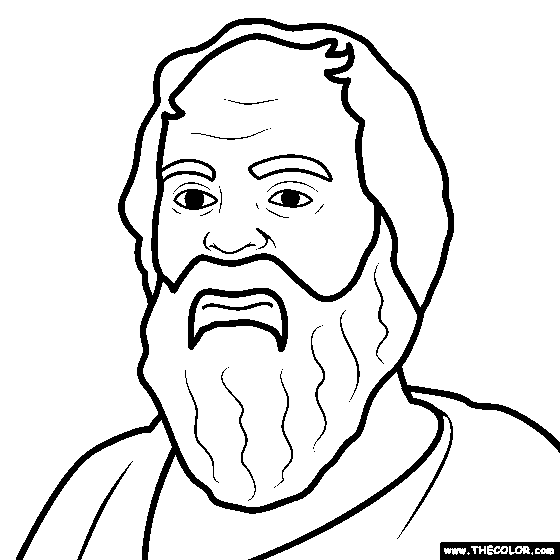 Socrates Coloring Page