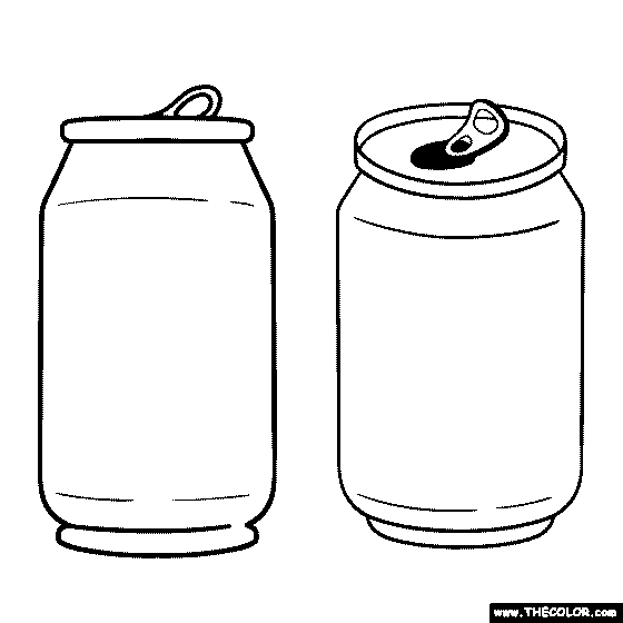 Soda Coloring Page