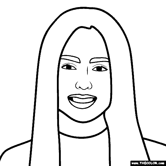 Sofia Carson Coloring Page