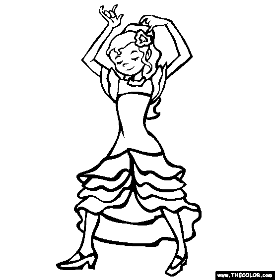 Spain Coloring Page