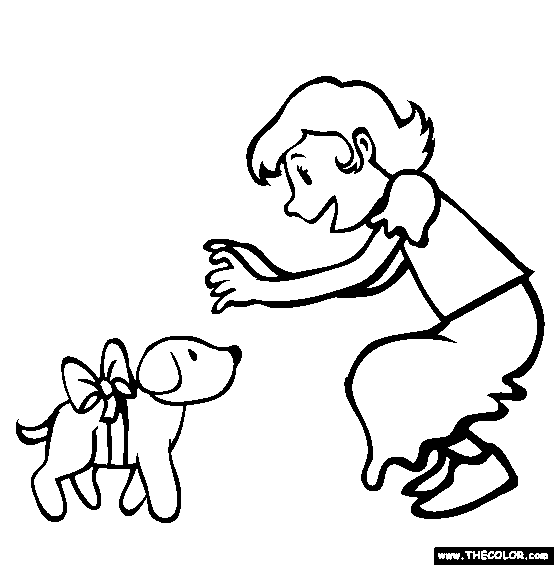 Special Gift Coloring Page