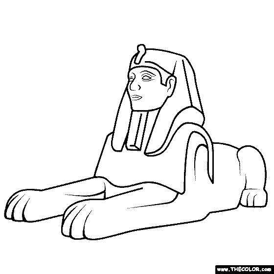 Sphinx Coloring Page