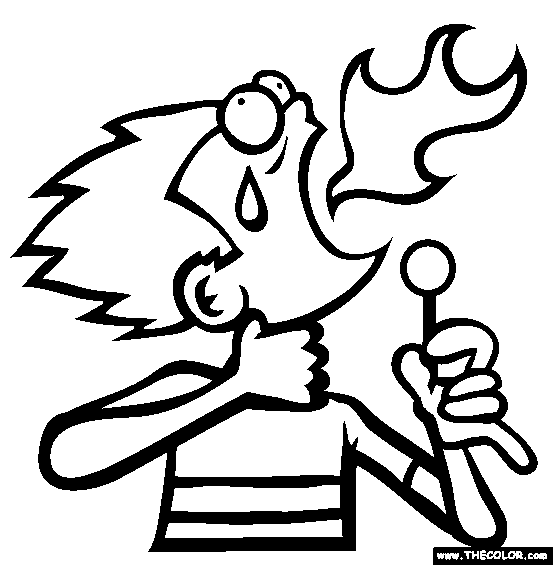 Spicy Lollipop Coloring Page