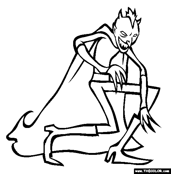 Spring Heeled Jack Coloring Page