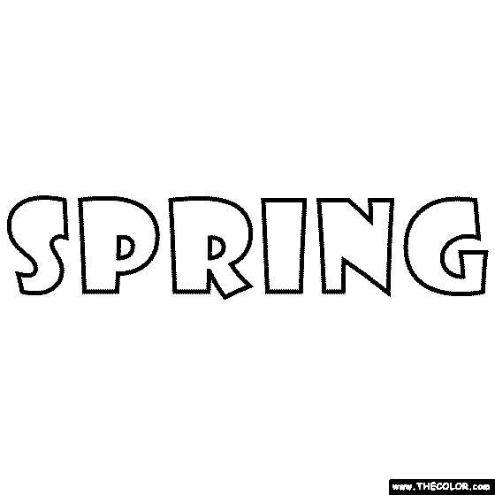 Spring Coloring Page