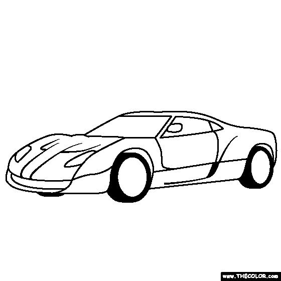 Spyker C12 Zagato Coloring Page