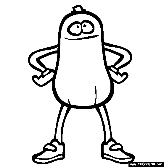 Squash Coloring Page