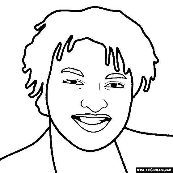 Stacey Abrams Coloring Page