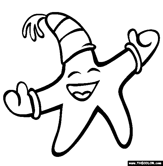 Starfish Coloring Page