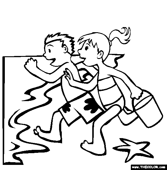 Start Of Summer Memorial Day Coloring Page