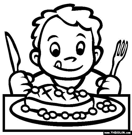 Steak And Skittles Coloring Page