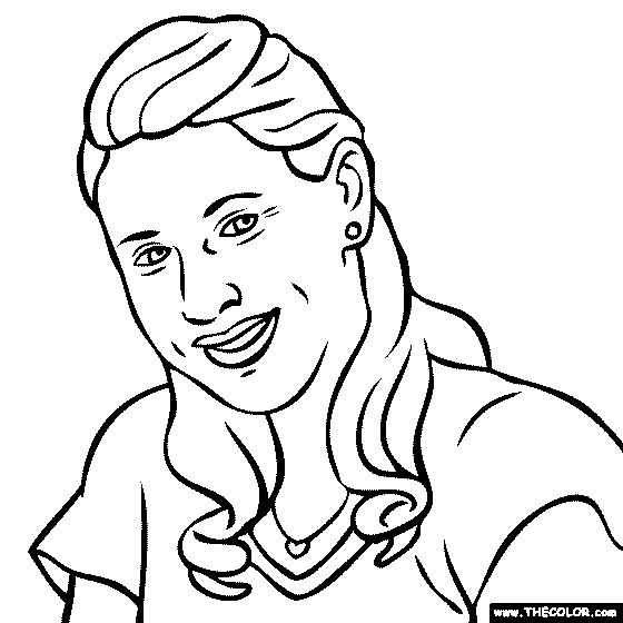 Steffi Graf Coloring Page