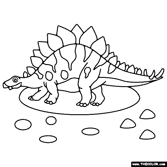 Stegosaurus Dinosaur Coloring Page