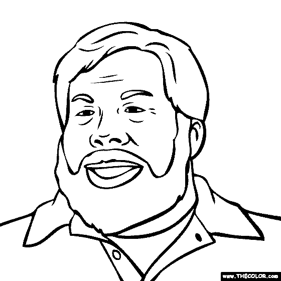 Steve Wozniak Coloring Page