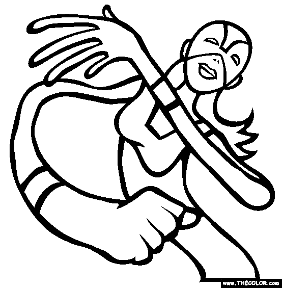Stretch Girl Coloring Page