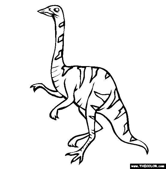 Struthiomimus Coloring Page