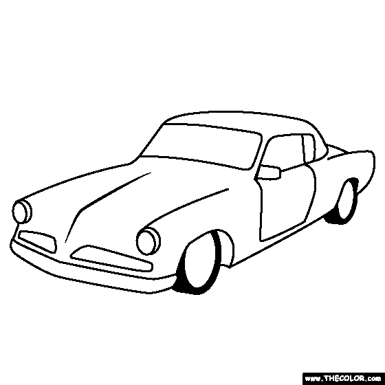 Studebaker Starliner 1953 Coloring Page