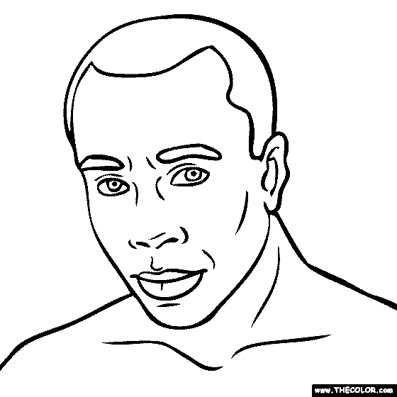 Sugar Ray Leonard Coloring Page
