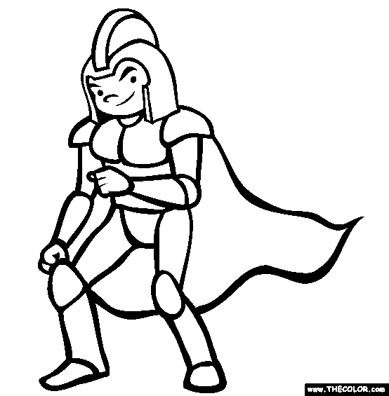 Superhero Costume 2 Coloring Page