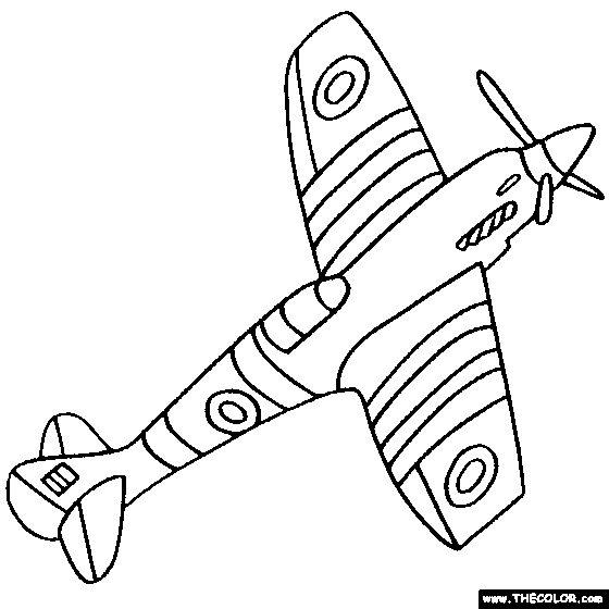 Airplanes Online Coloring Pages