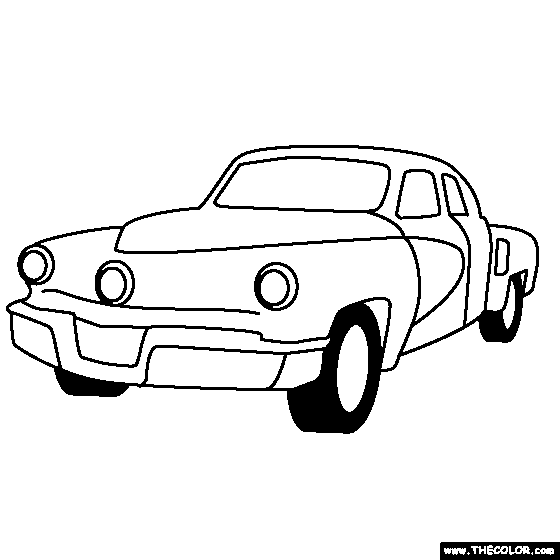 Tucker Torpedo 1948 Coloring Page