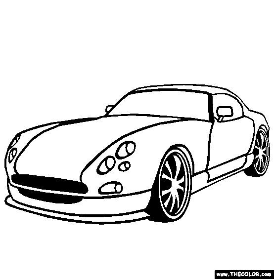 TVR Cerbera Coloring Page