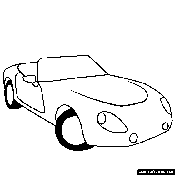 TVR Griffith 1991 online coloring page
