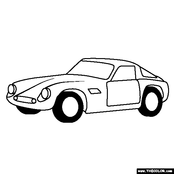 TVR Tuscan 1967 online coloring page