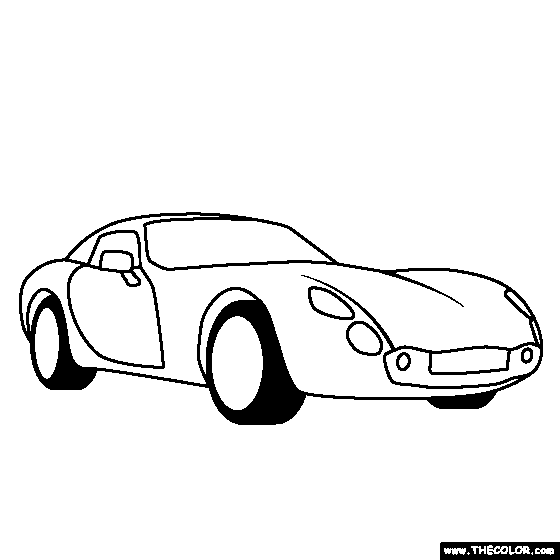 TVR Tuscan 1999 online coloring page
