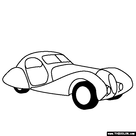 Talbot Lago T150 CSS 1938 Coloring Page