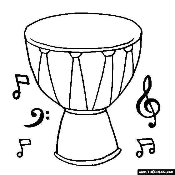 Tam Tam Coloring Page