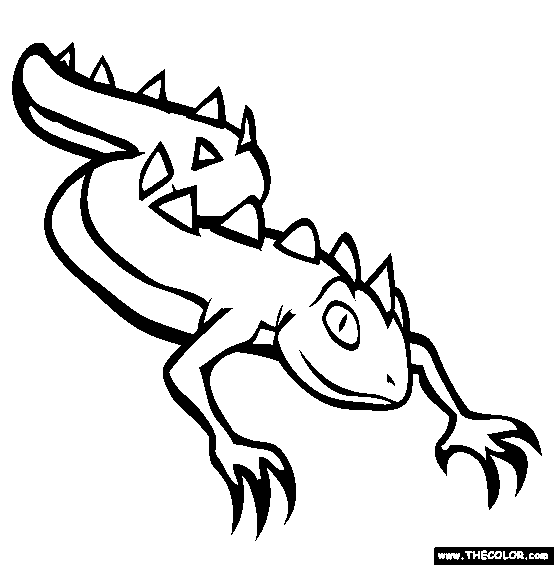 Tatzelwurm Coloring Page