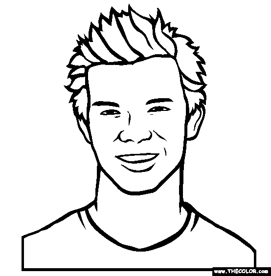 Taylor Lautner Online Coloring Page 