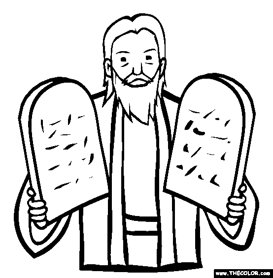 Ten Commandments Coloring Page