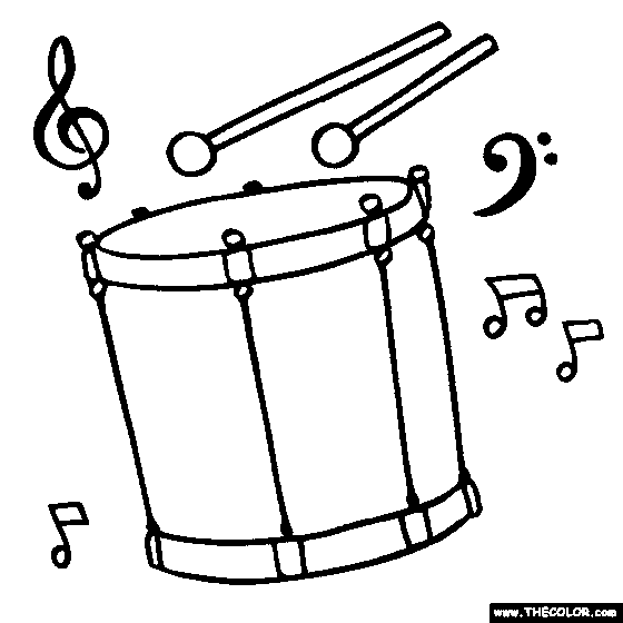 Tenor-drum Coloring Page | Color Tenor-drum 