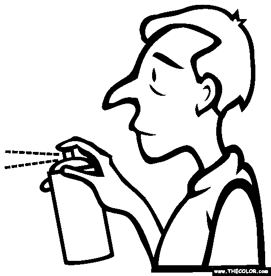 The Aerosol Can Coloring Page