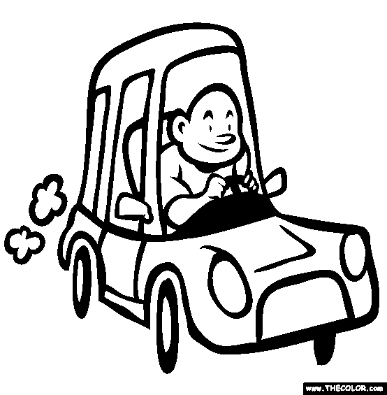 The Automobile Coloring Page