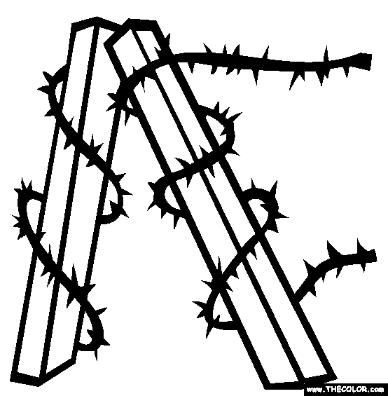 Barbed Wire Coloring Page