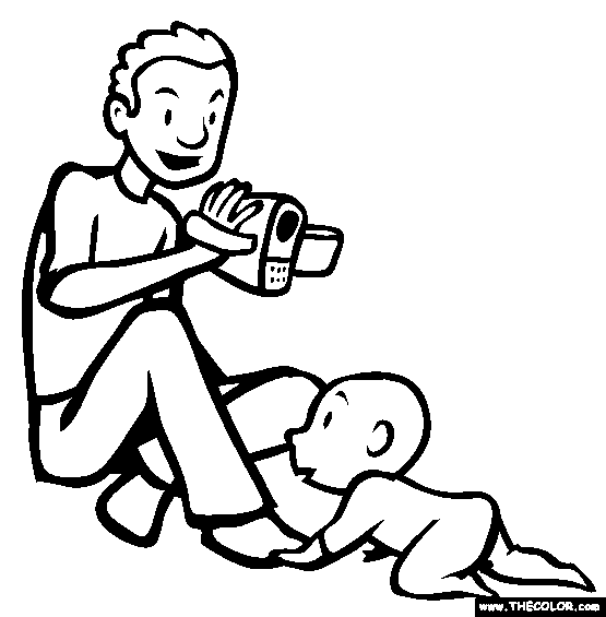 The Camcorder Coloring Page