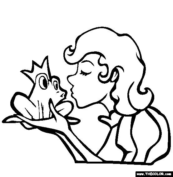 The Frog Prince Coloring Page