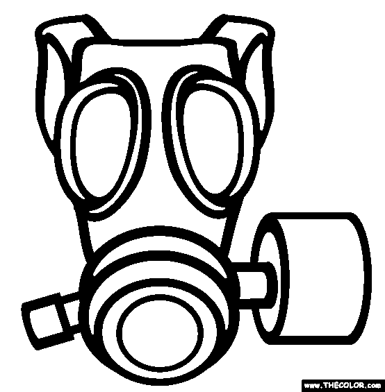 The Gas Mask Coloring Page