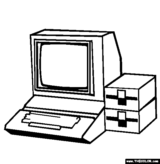 The Personal Computer Coloring Page
