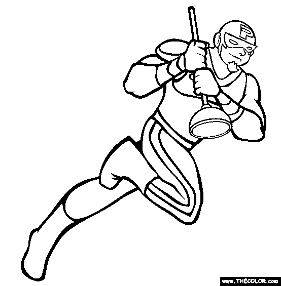 The Plumber Coloring Page