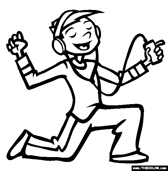 The Portable Music Player Coloring Page