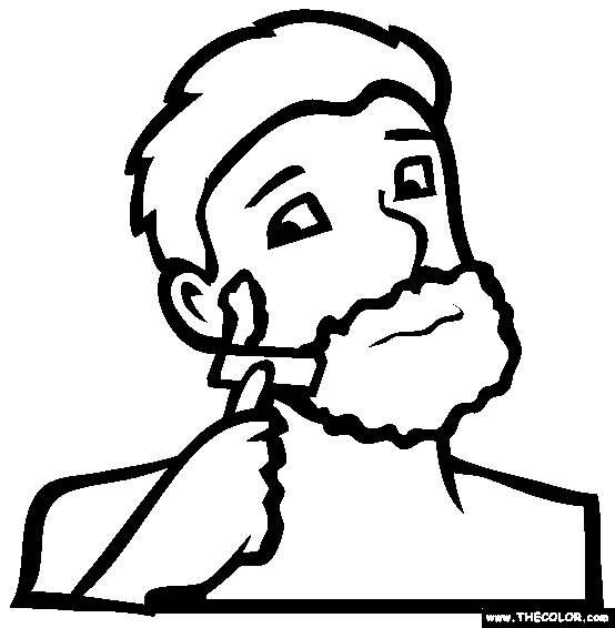 The Safety Razor Coloring Page