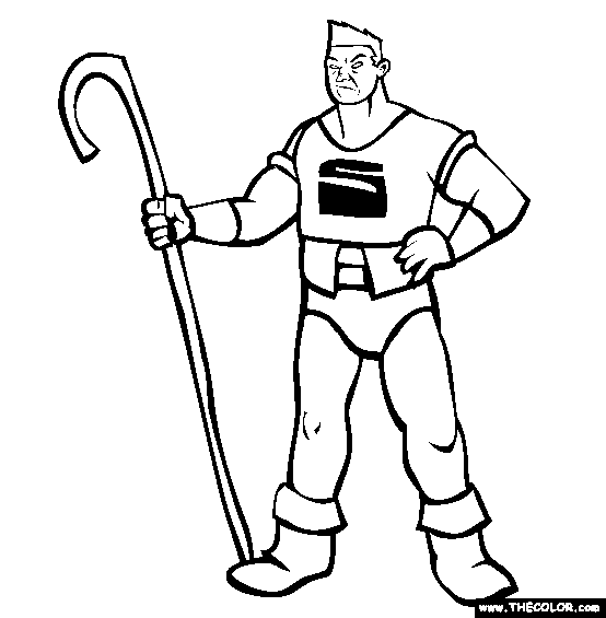 The Shepherd Coloring Page